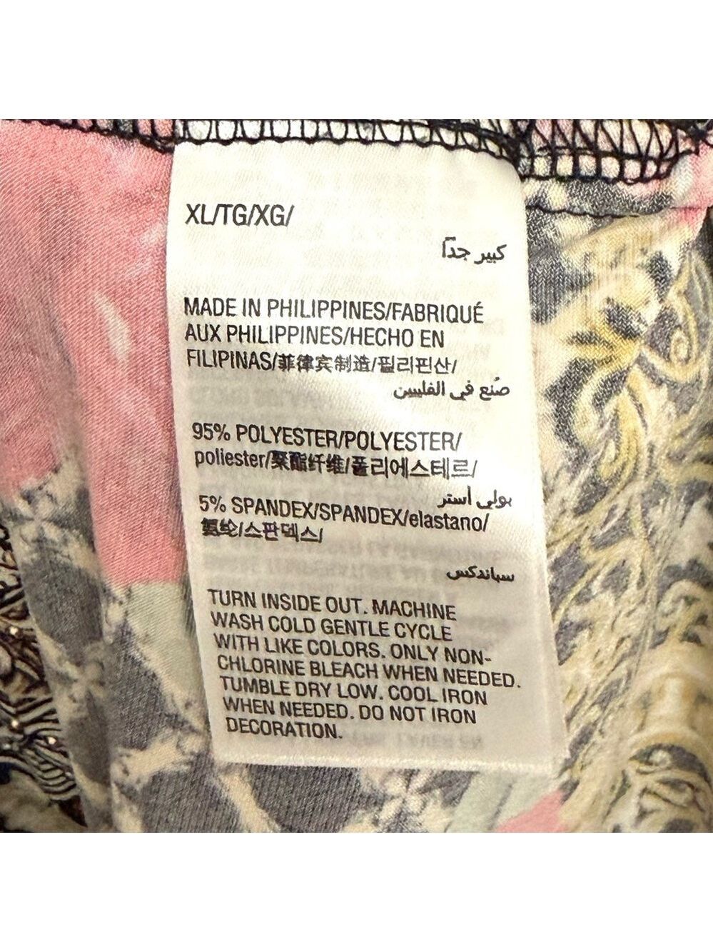JM Collection Floral V Neck Tunic Blouse XL - Picture 4 of 11